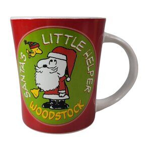 2/$15 Peanuts Woodstock Christmas Mug Snoopy Santa's Little Helper Ringing Bell